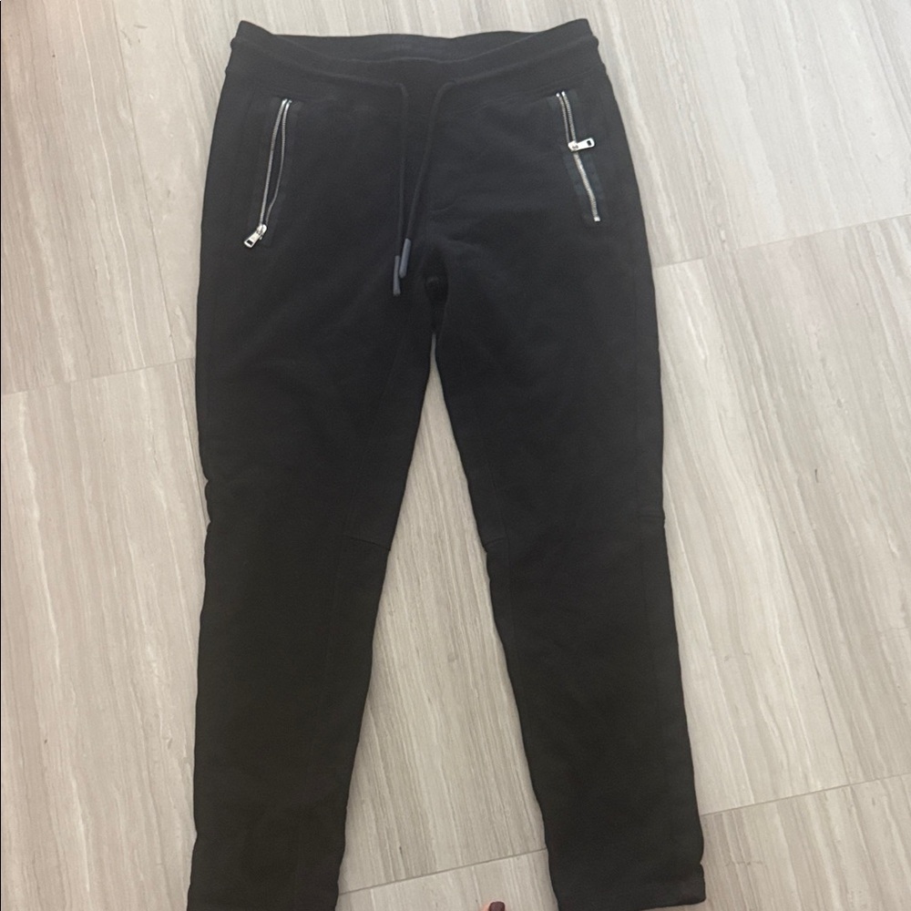 Moncler Black Zip Pocket Sweatpants Joggers Men’s Size
